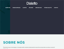 Tablet Screenshot of dialetto.com.br